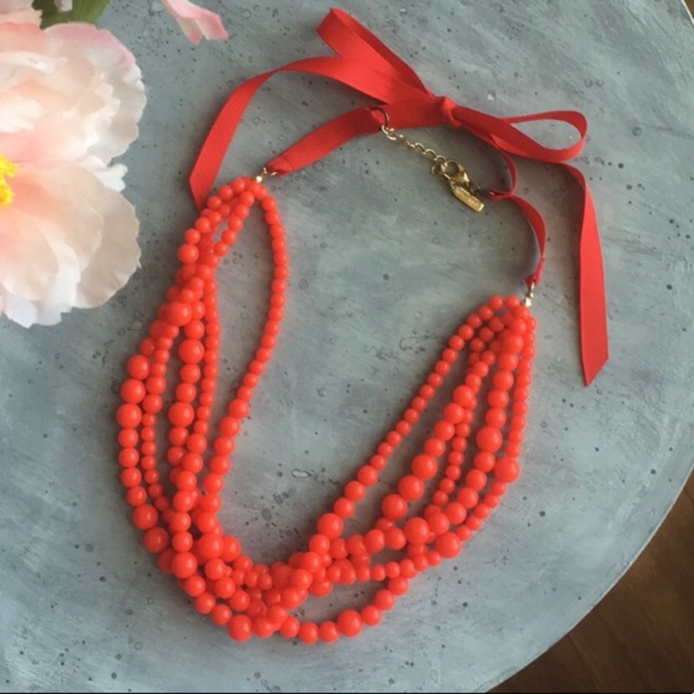 Reposh Sugarfix Red Coral Beaded Necklace